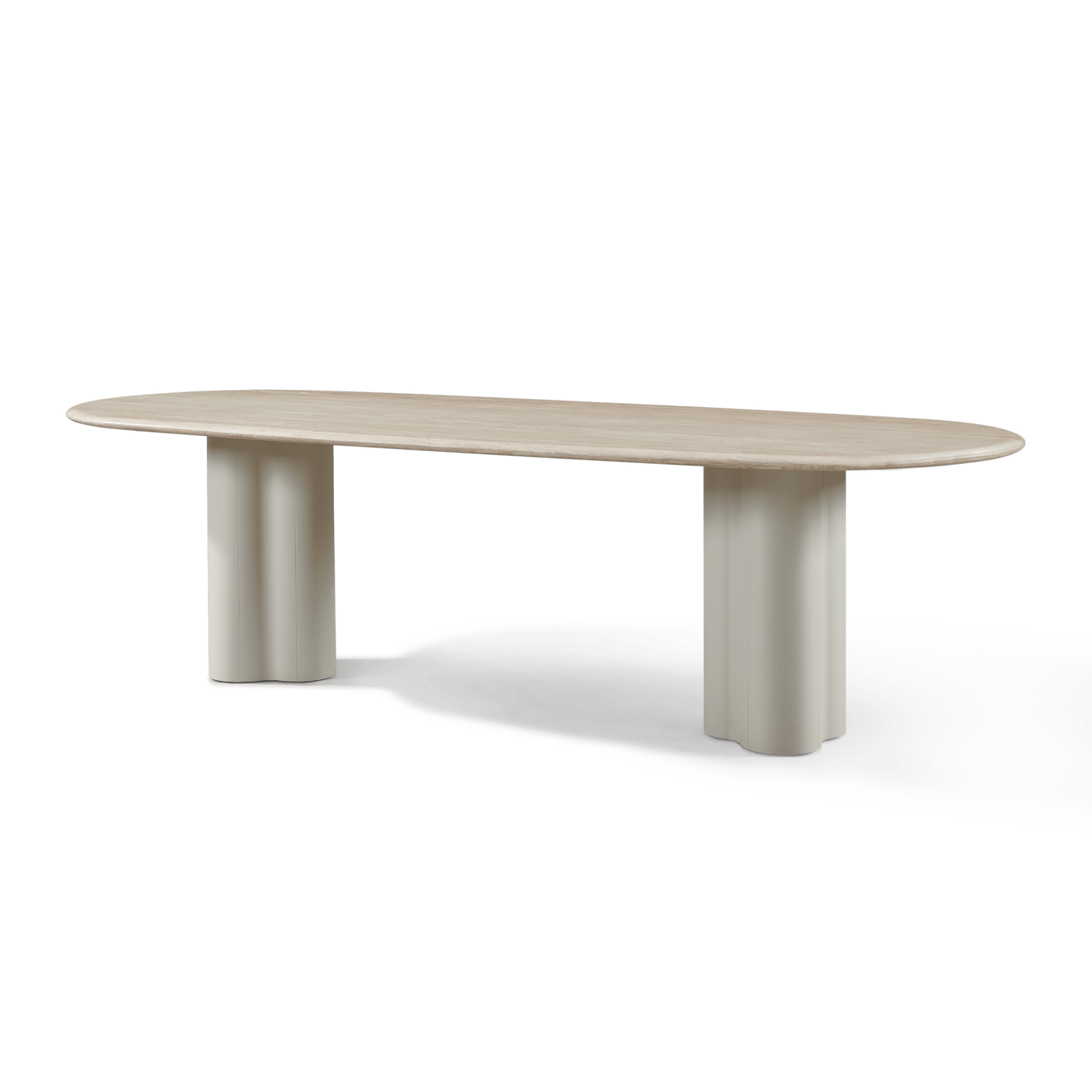 Porto Aluminum Pill Dining Table 108