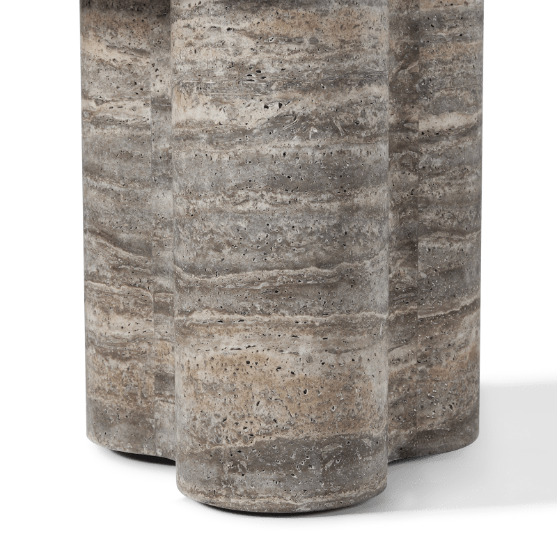Porto Travertine Round Dining Table 48