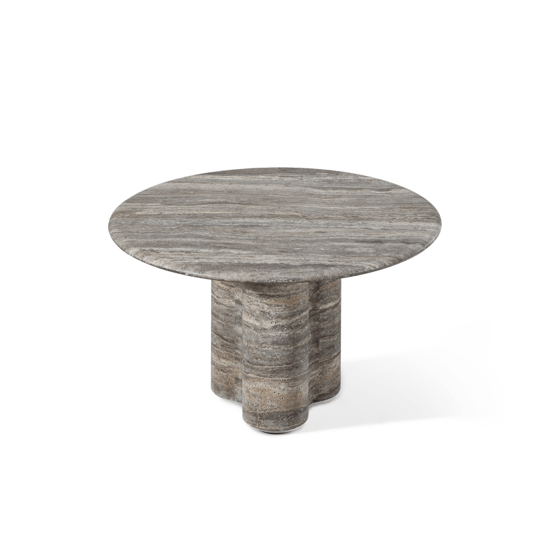 Porto Travertine Round Dining Table 48