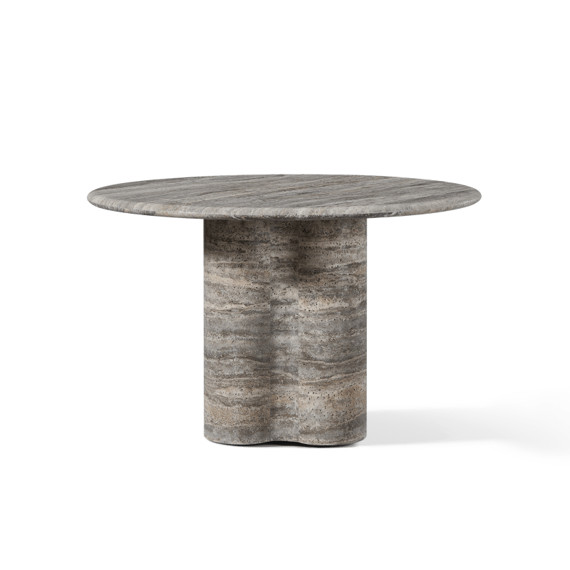 Porto Travertine Round Dining Table 48
