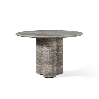 Porto Travertine Round Dining Table 48