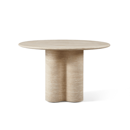 Porto Travertine Round Dining Table 48