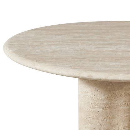 Porto Travertine Round Dining Table 48