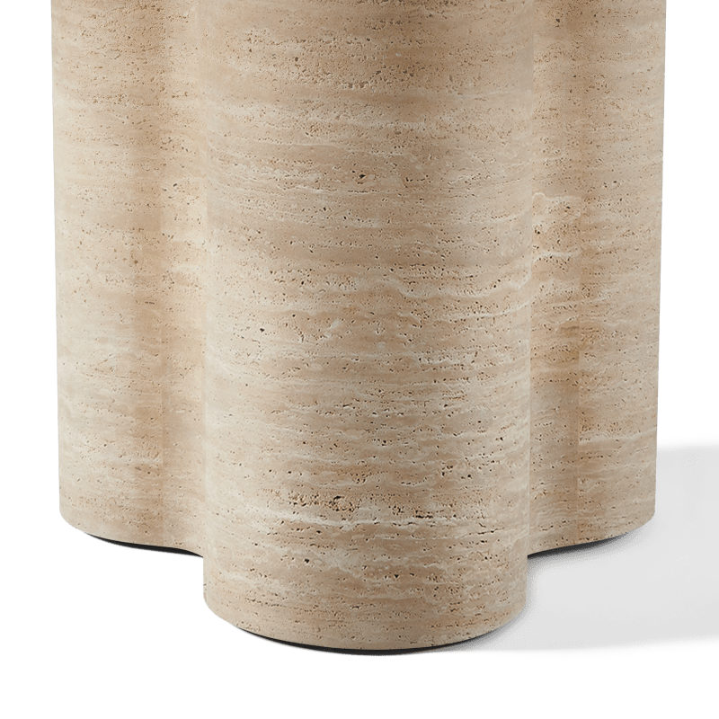 Porto Travertine Round Dining Table 48