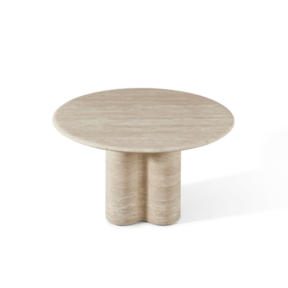 Porto Travertine Round Dining Table 48