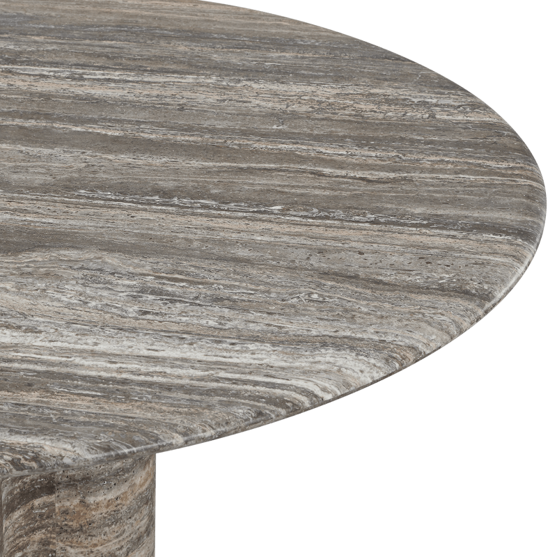 Porto Travertine Round Dining Table 72