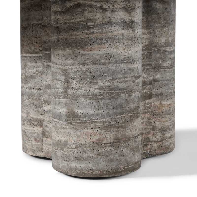Porto Travertine Round Dining Table 72