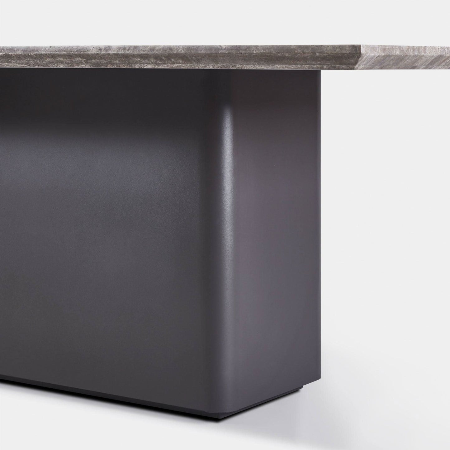 Santorini Aluminum Stone Rectangle Dining Table 108