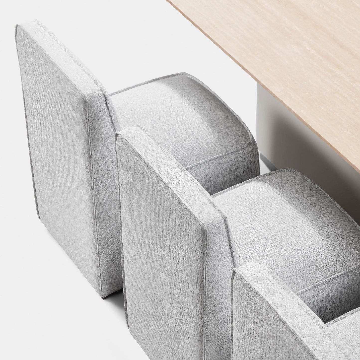 Santorini Aluminum Stone Rectangle Dining Table 108