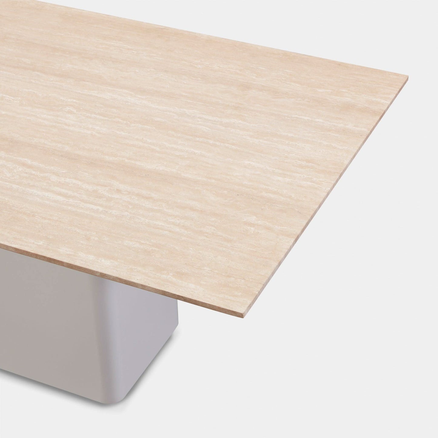 Santorini Aluminum Stone Rectangle Dining Table 108