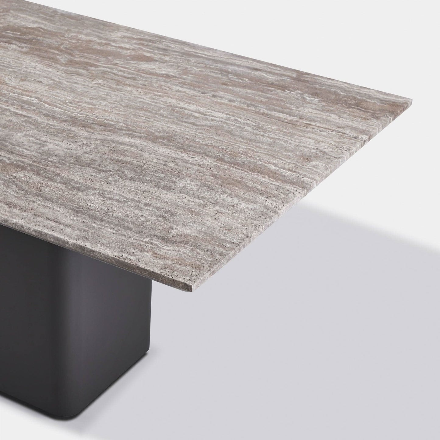 Santorini Aluminum Stone Rectangle Dining Table 108