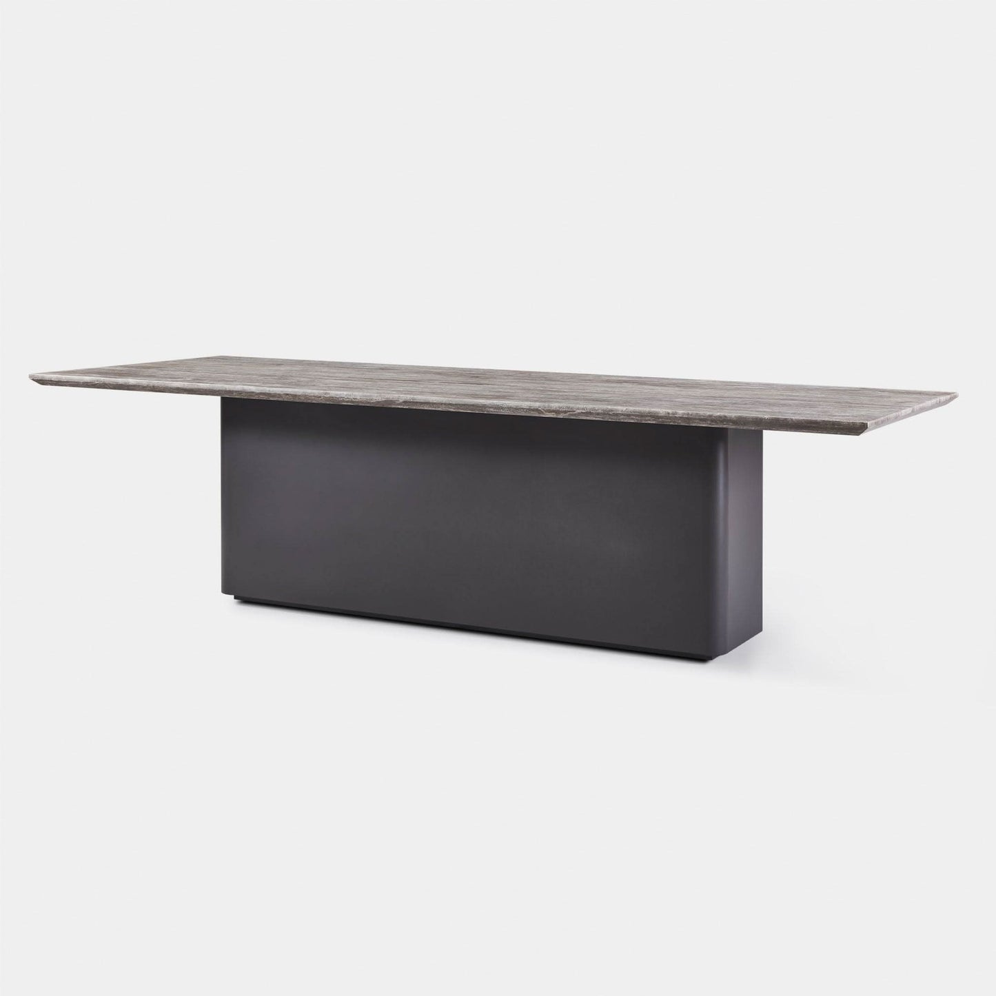 Santorini Aluminum Stone Rectangle Dining Table 108