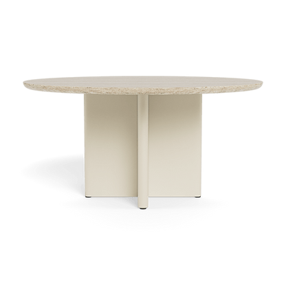 Victoria Aluminum Stone Round Dining Table 60