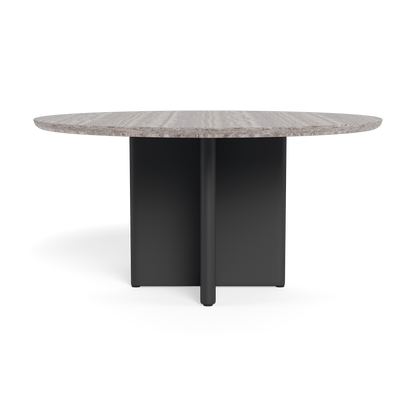 Victoria Aluminum Stone Round Dining Table 60