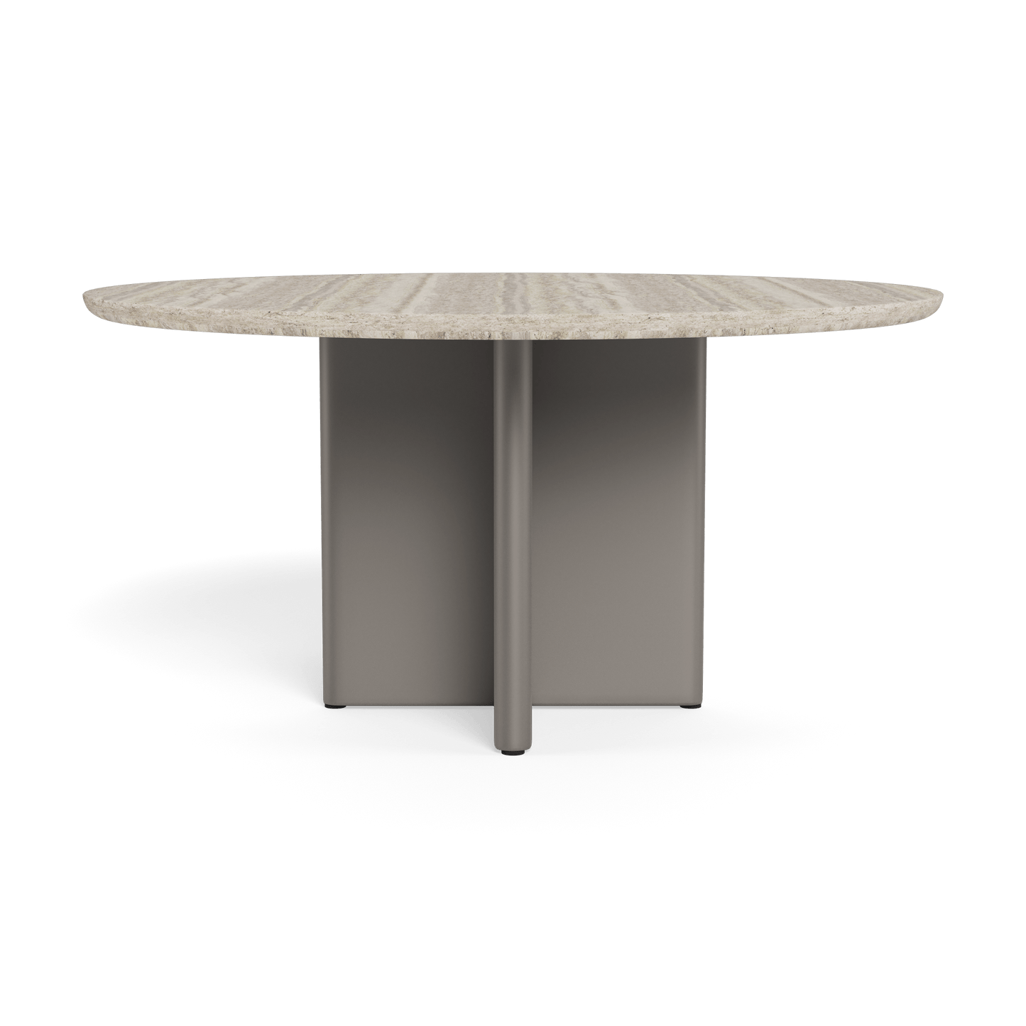 Victoria Aluminum Stone Round Dining Table 60